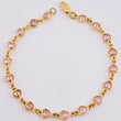 Pulso Secuencia De Corazones 6.3 g / 18.5 cm / 5.15 mm Oro Amarillo 18K
