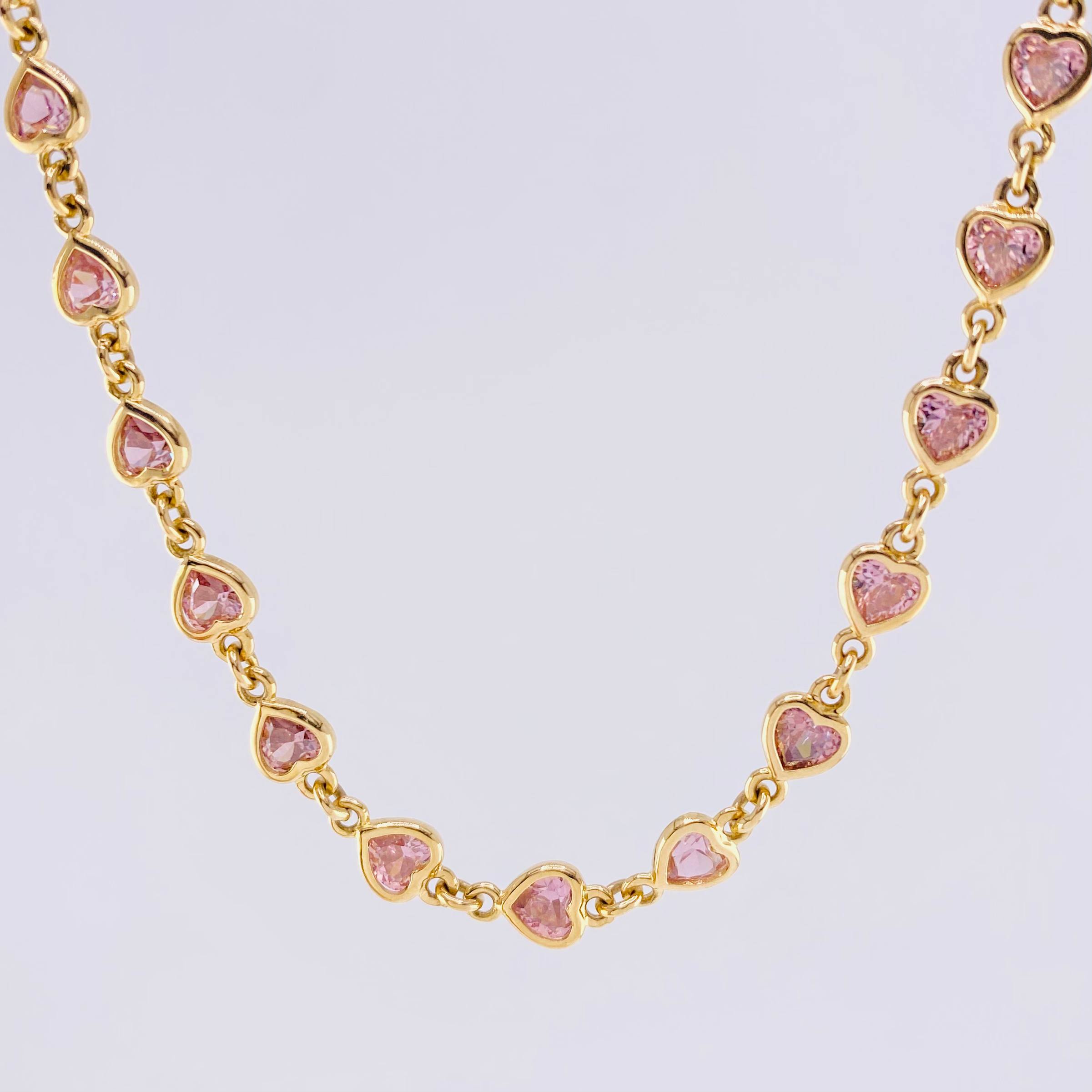 Cadena Secuencia De Corazones 17.65 g / 52.5 cm / 5.15 mm Oro Amarillo 18K