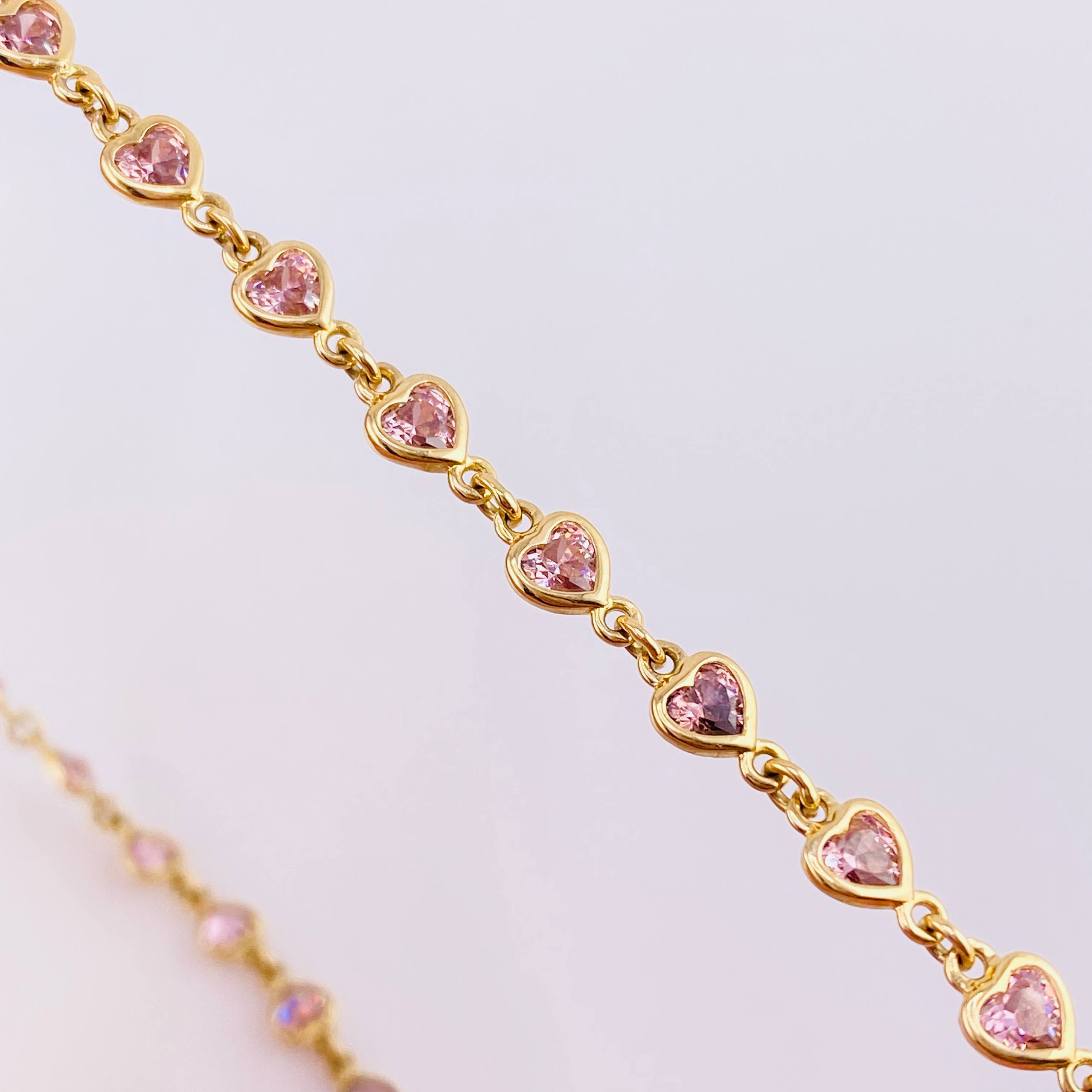 Cadena Secuencia De Corazones 17.65 g / 52.5 cm / 5.15 mm Oro Amarillo 18K