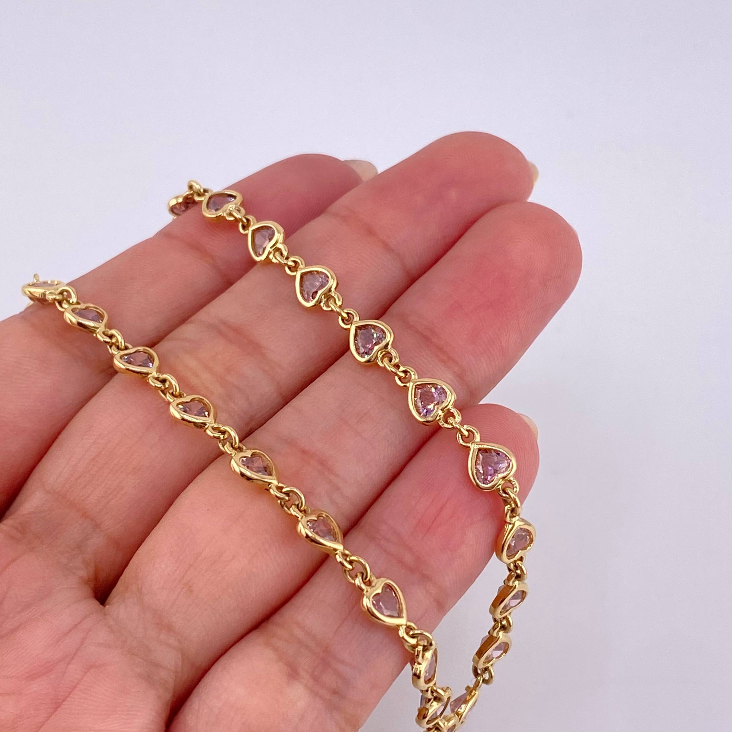 Cadena Secuencia De Corazones 17.65 g / 52.5 cm / 5.15 mm Oro Amarillo 18K
