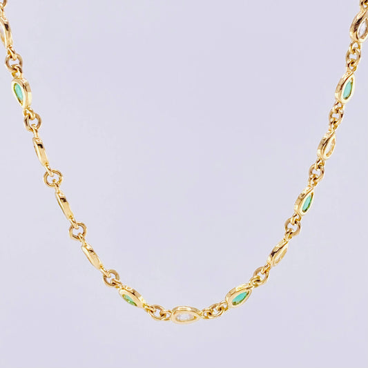 Cadena Secuencia Punta De Flecha 13.65 g / 52.5 cm / 3.65 mm Oro Amarillo 18K