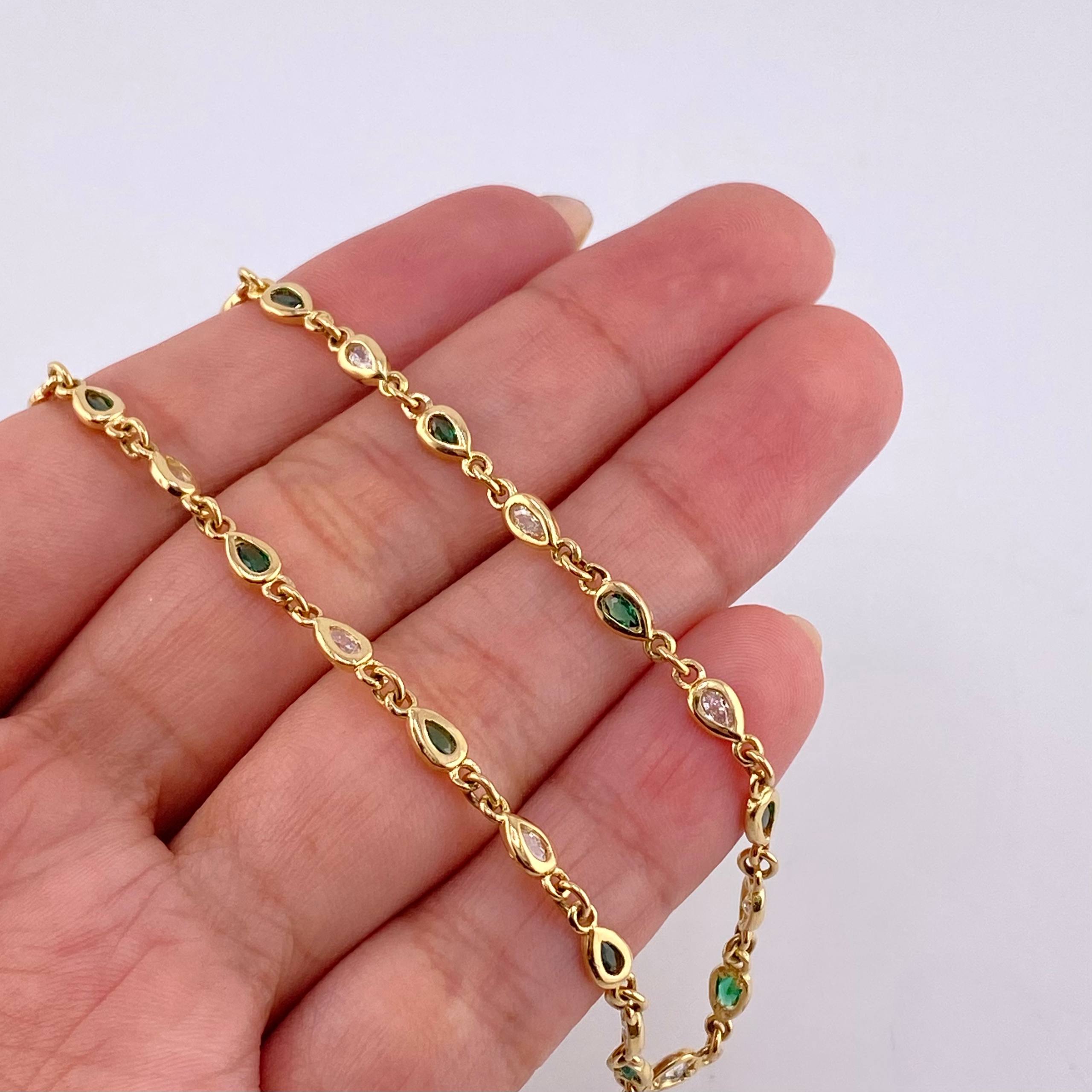 Cadena Secuencia Punta De Flecha 13.65 g / 52.5 cm / 3.65 mm Oro Amarillo 18K