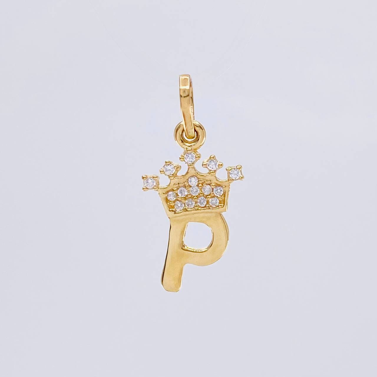 Dije Letra P Corona 0.8g / 2.2cm Oro Amarillo 18K