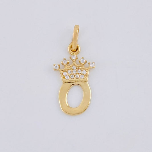 Dije Corona Letra O 0.7 g / 2 cm Oro Amarillo 18K