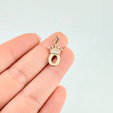 Dije Letra O Corona 0.75g / 2.2cm Oro Amarillo 18K