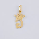 Dije Letra G Corona 0.8g / 2.2cm Oro Amarillo 18K