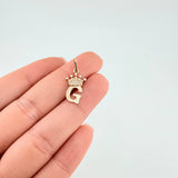 Dije Letra G Corona 0.85g / 2.2cm Oro Amarillo 18K