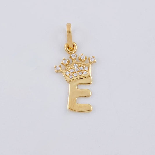 Dije Corona Letra E 0.85 g / 2 cm Oro Amarillo 18K