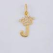 Dije Corona Letra J 0.7 g / 2 cm Oro Amarillo 18K