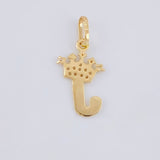 Dije Corona Letra J 0.7 g / 2 cm Oro Amarillo 18K
