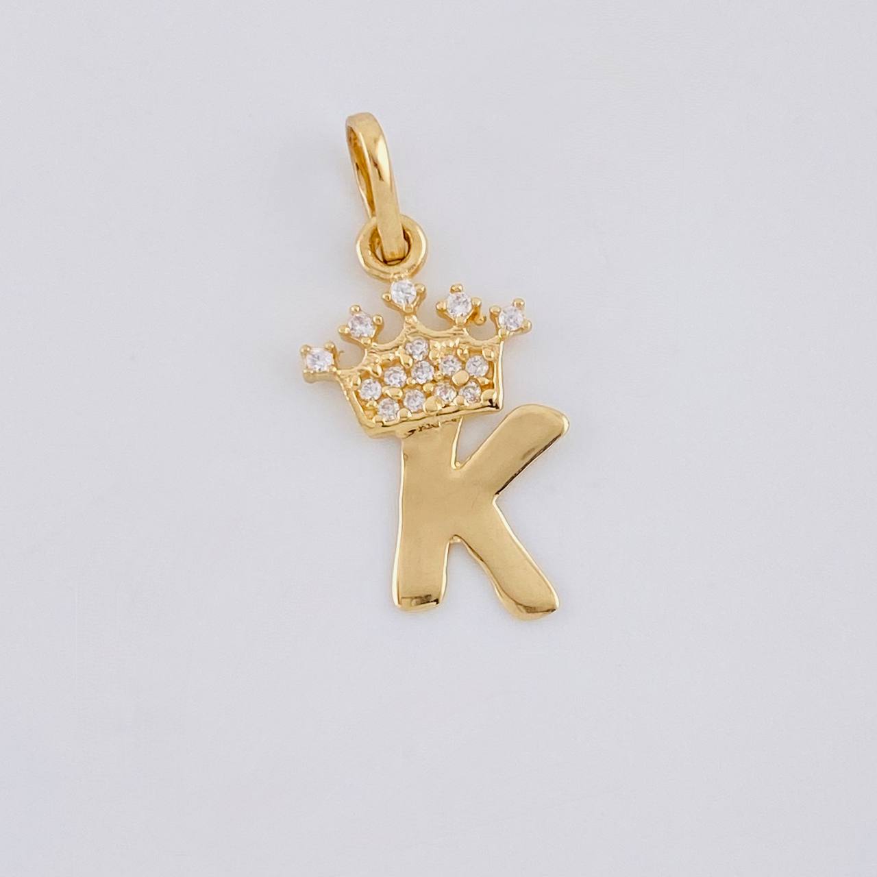 Dije Corona Letra K 0.85 g / 2.1 cm Oro Amarillo 18K