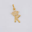 Dije Corona Letra K 0.85 g / 2.1 cm Oro Amarillo 18K