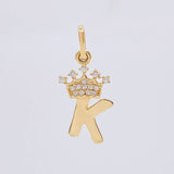 Dije Corona Letra K 0.8 g / 2 cm Oro Amarillo 18K