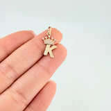 Dije Corona Letra K 0.85 g / 2.1 cm Oro Amarillo 18K