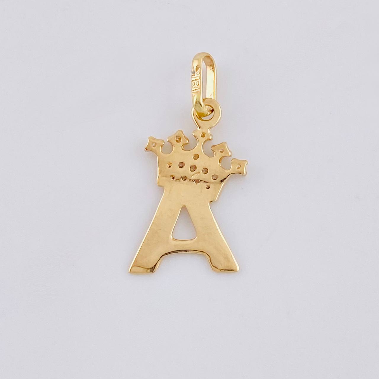 Dije Corona Letra A 0.75 g / 2 cm Oro Amarillo 18K