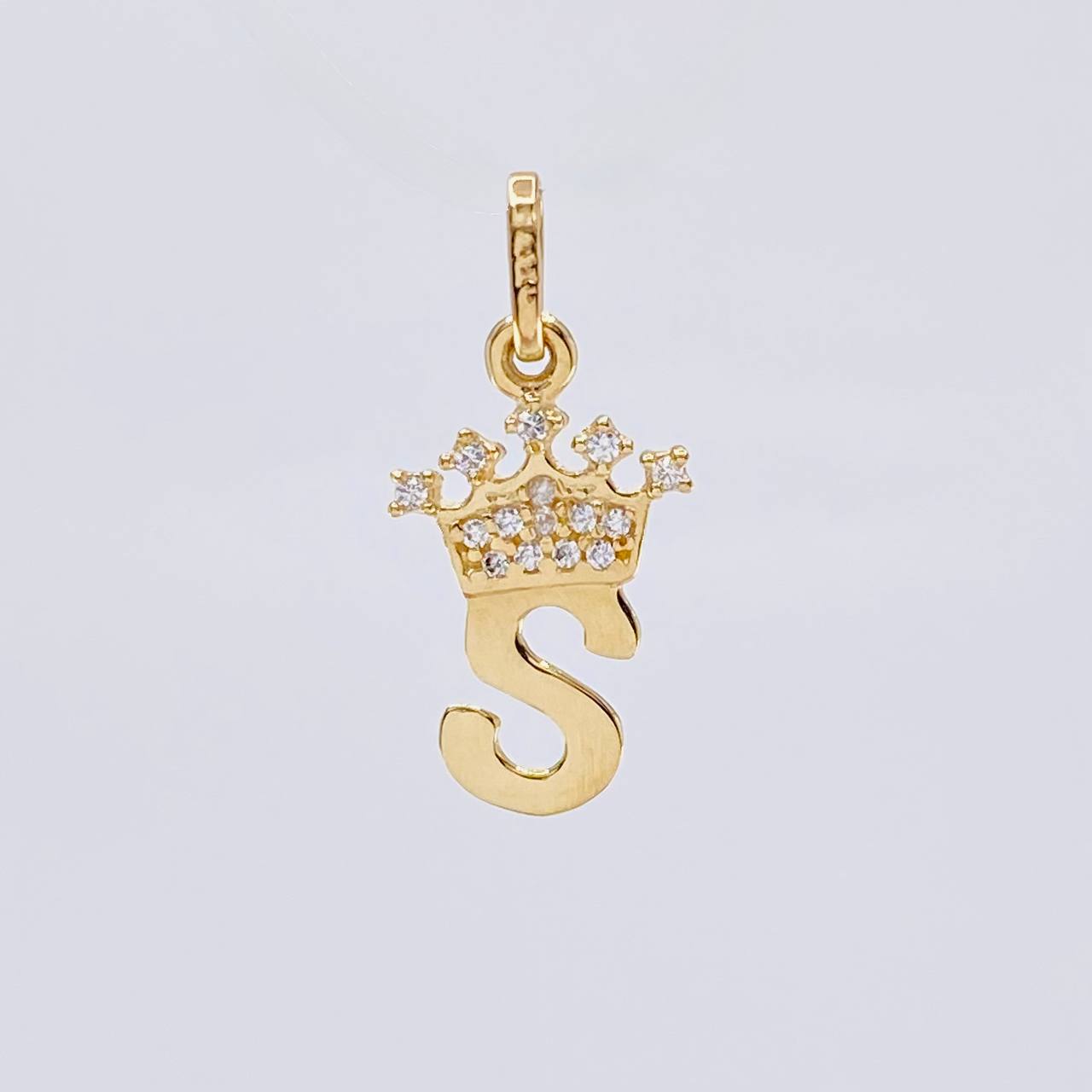 Dije Corona Letra S 0.8 g / 2 cm Oro Amarillo 18K