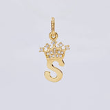 Dije Corona Letra S 0.75 g / 2 cm Oro Amarillo 18K