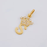 Dije Corona Letra S 0.8 g / 2 cm Oro Amarillo 18K