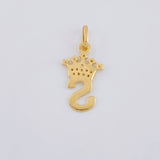 Dije Corona Letra S 0.8 g / 2 cm Oro Amarillo 18K