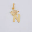 Dije Corona Letra N 0.7 g / 2.1 cm Oro Amarillo 18K