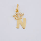 Dije Corona Letra N 0.8 g / 2 cm Oro Amarillo 18K