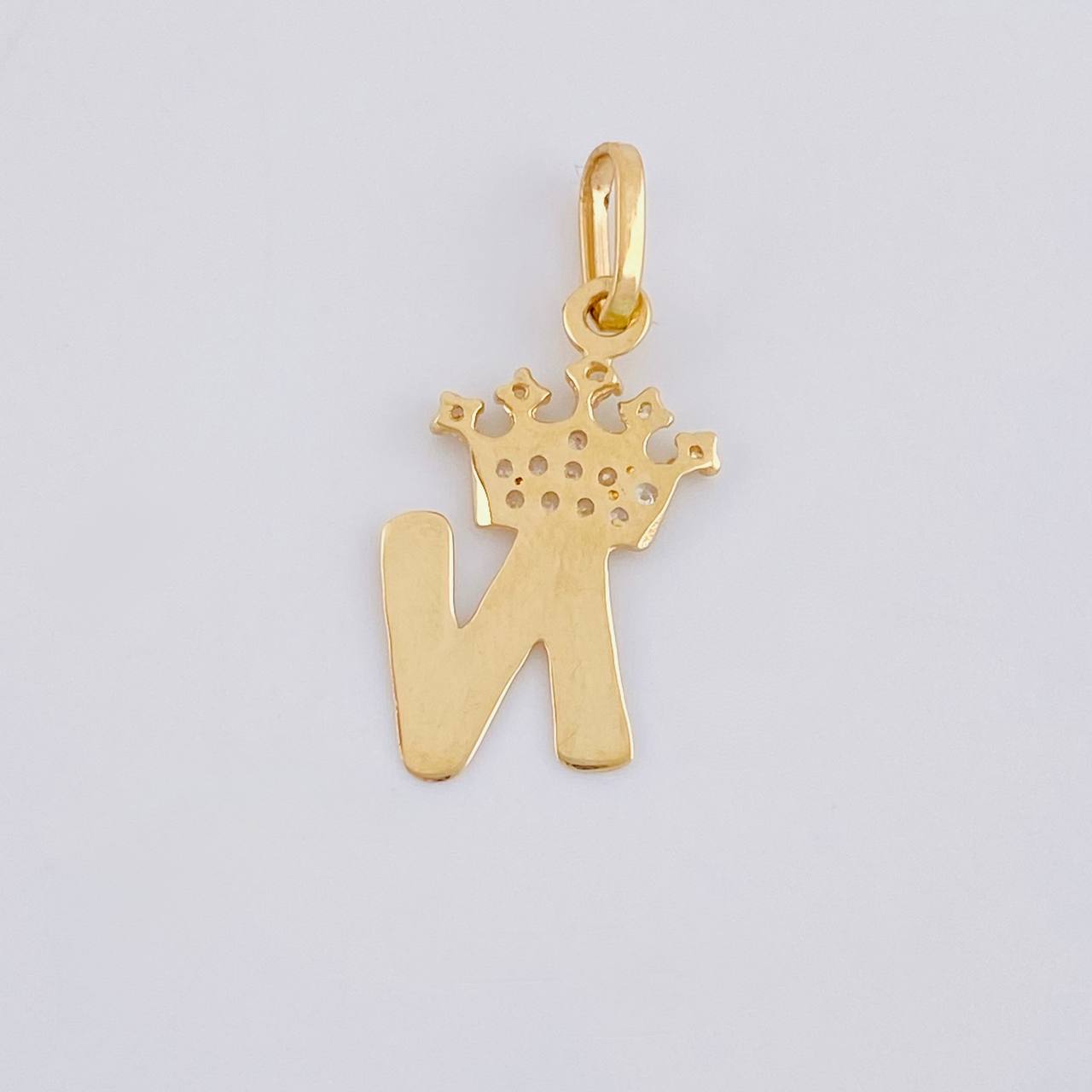 Dije Corona Letra N 0.7 g / 2.1 cm Oro Amarillo 18K