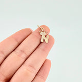 Dije Corona Letra N 0.8 g / 2 cm Oro Amarillo 18K