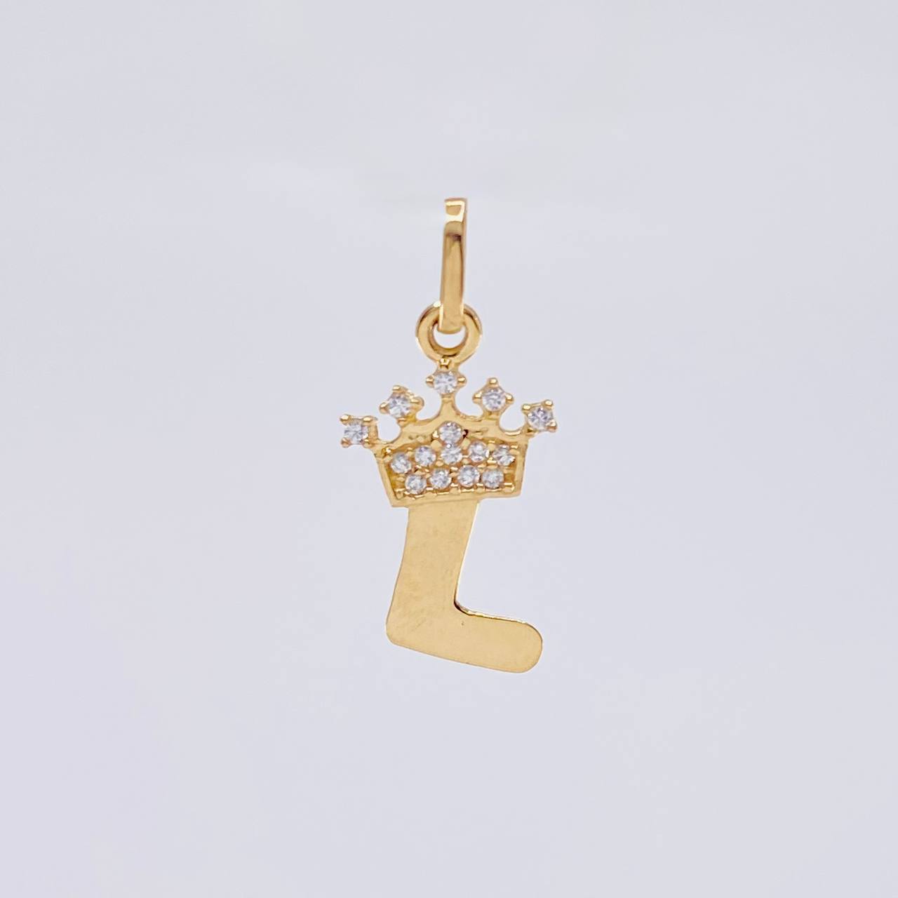 Dije Letra L Corona 0.8g / 2.2cm Oro Amarillo 18K