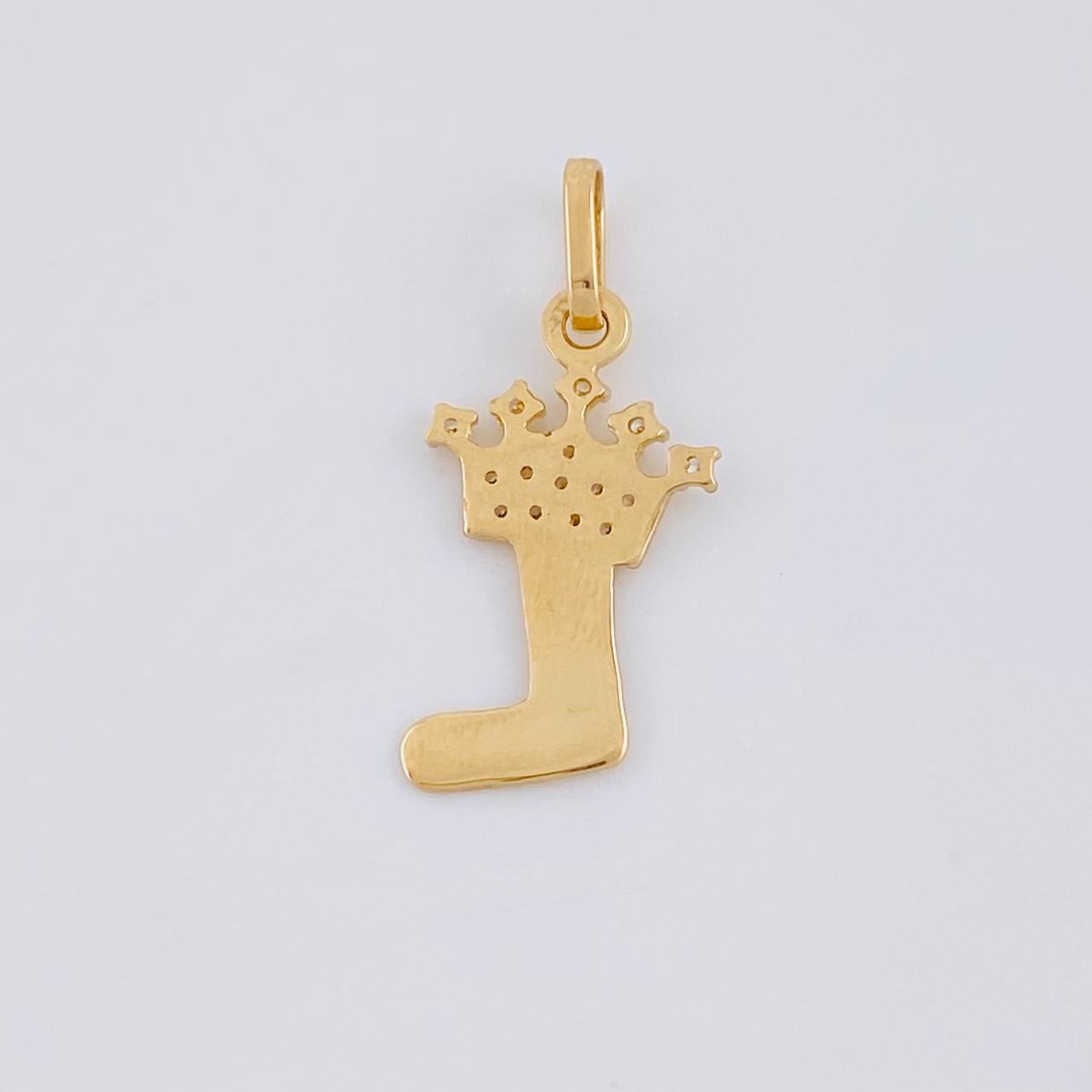 Dije Letra L Corona 0.8g / 2.2cm Oro Amarillo 18K