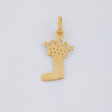 Dije Letra L Corona 0.75g / 2.2cm Oro Amarillo 18K