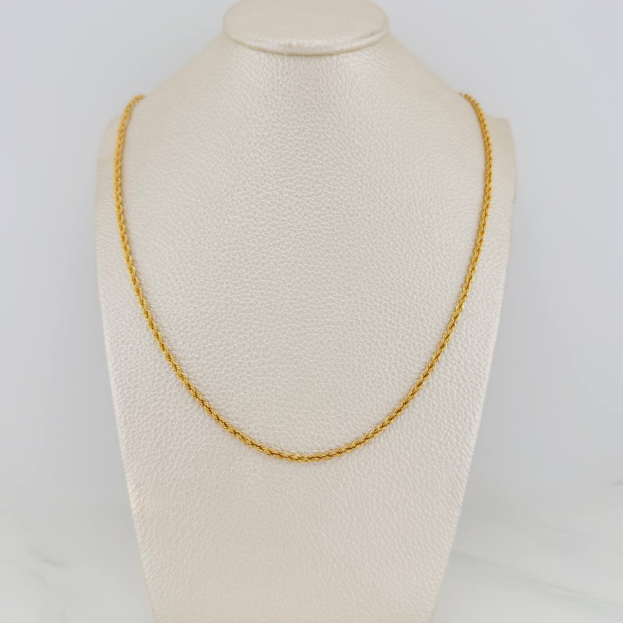Cadena Lazo  2.9gr / 50cm / 2mm Oro Amarillo +3$