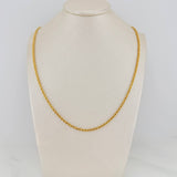 Cadena Lazo  2.9gr / 50cm / 2mm Oro Amarillo +3$