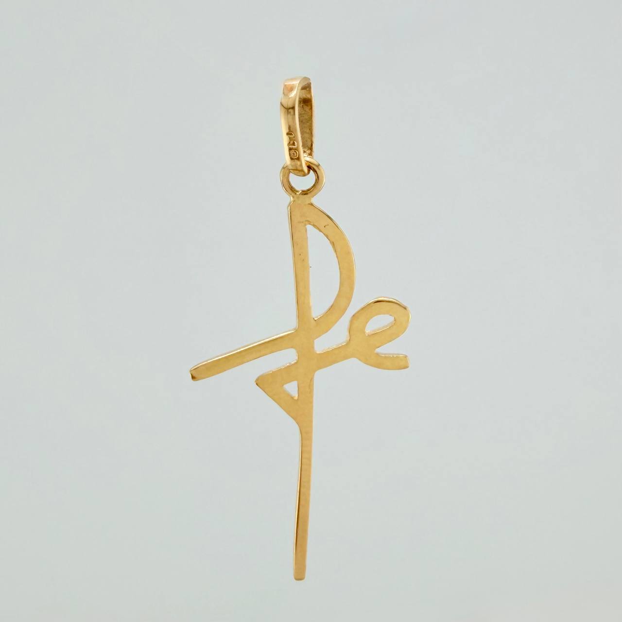 Dije Cruz Fe 1.15gr / 4cm / Oro Amarillo 18K