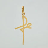 Dije Cruz Fe 1.15gr / 4cm / Oro Amarillo 18K