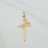 Dije Cruz Fe 1.15gr / 4cm / Oro Amarillo 18K
