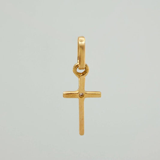 Dije Cruz 0.45gr / 2cm / Oro Amarillo 18K &