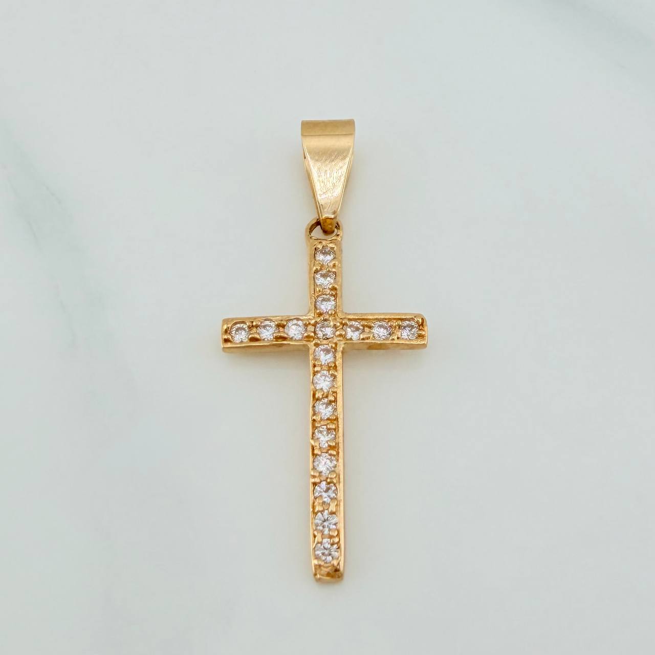 Dije Cruz 1.75gr / 3.5cm / Oro Amarillo 18K &