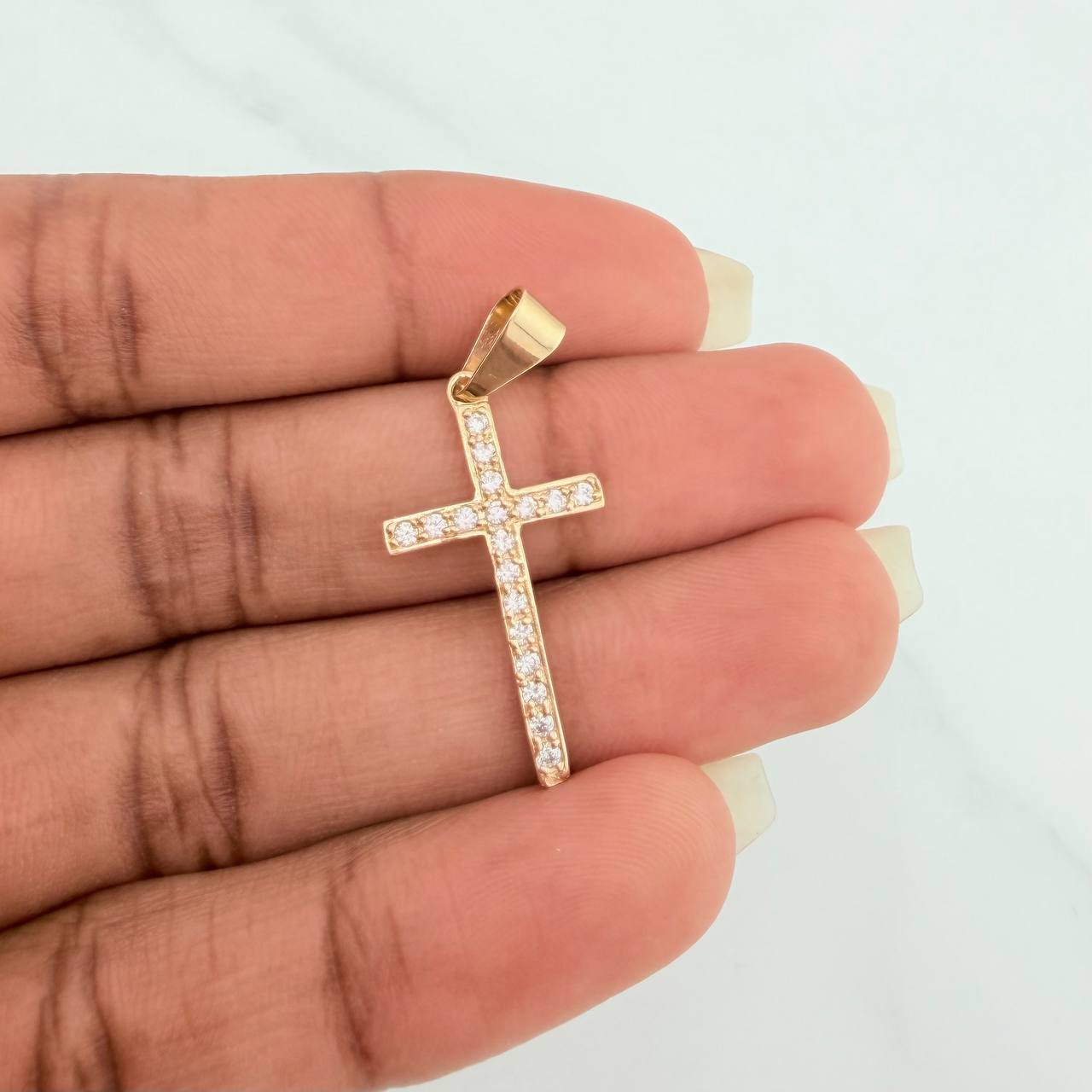 Dije Cruz 1.75gr / 3.5cm / Oro Amarillo 18K &