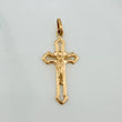 Dije Cruz Cristo 1.3gr / 3.3cm / Oro Amarillo 18K &