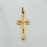 Dije Cruz Cristo 1.3gr / 3.3cm / Oro Amarillo 18K &