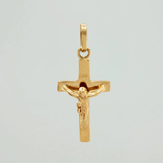 Dije Cruz Cristo 1.35gr / 2.8cm / Oro Amarillo 18K