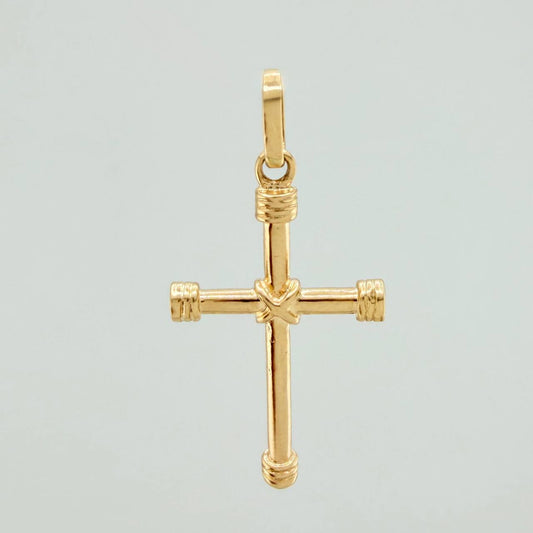 Dije Cruz Penitencia 1.8gr / 3cm / Oro Amarillo 18K &