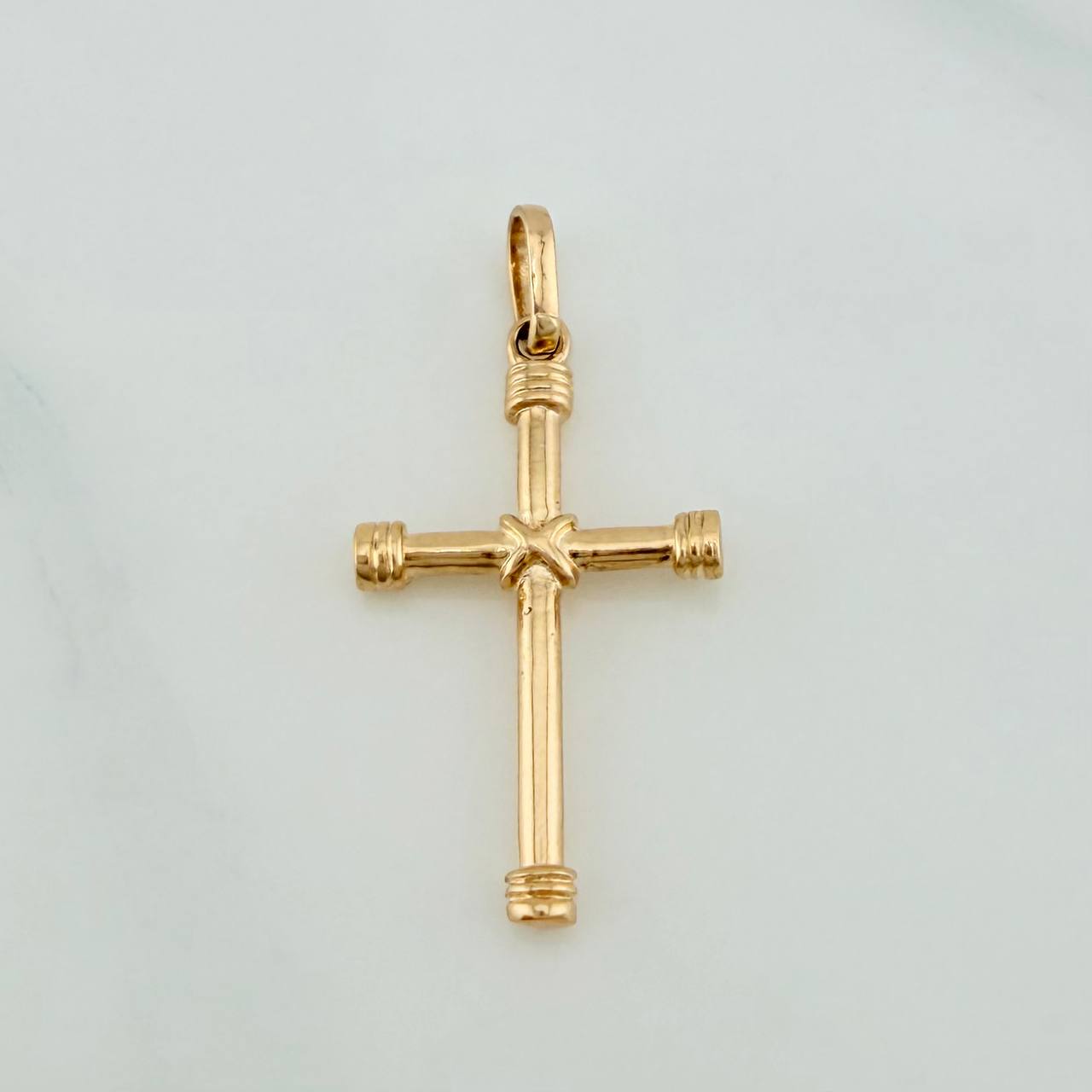 Dije Cruz Penitencia 1.8gr / 3cm / Oro Amarillo 18K