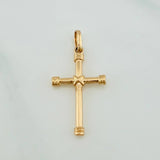 Dije Cruz Penitencia 1.8gr / 3cm / Oro Amarillo 18K