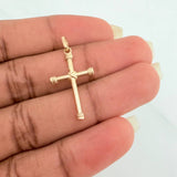 Dije Cruz Penitencia 1.8gr / 3cm / Oro Amarillo 18K