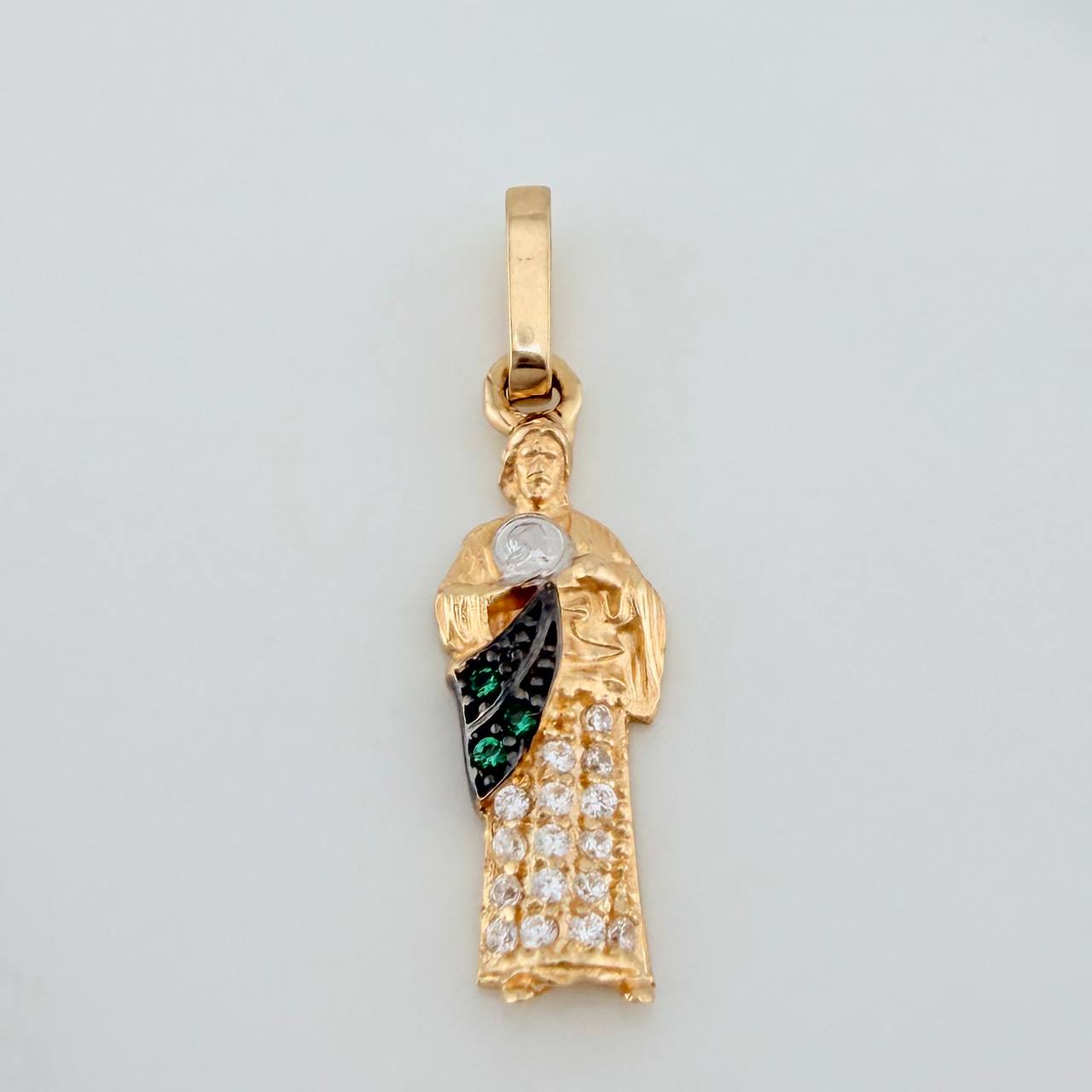 Dije San Judas Tadeo 1.1gr / 2.5cm / Tres Oros 18K &