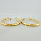 Candongas Nilo Ovaladas 1.5gr / 2.8cm / Oro Amarillo 18K