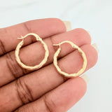 Candongas Sandra 1.4gr / 2.2cm / Oro Amarillo 18K &