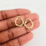 Candongas Ivy 1.3gr / 1.6cm / Oro Amarillo 18K &