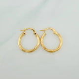 Candongas Lore 1.1gr / 2cm / Oro Amarillo 18K &
